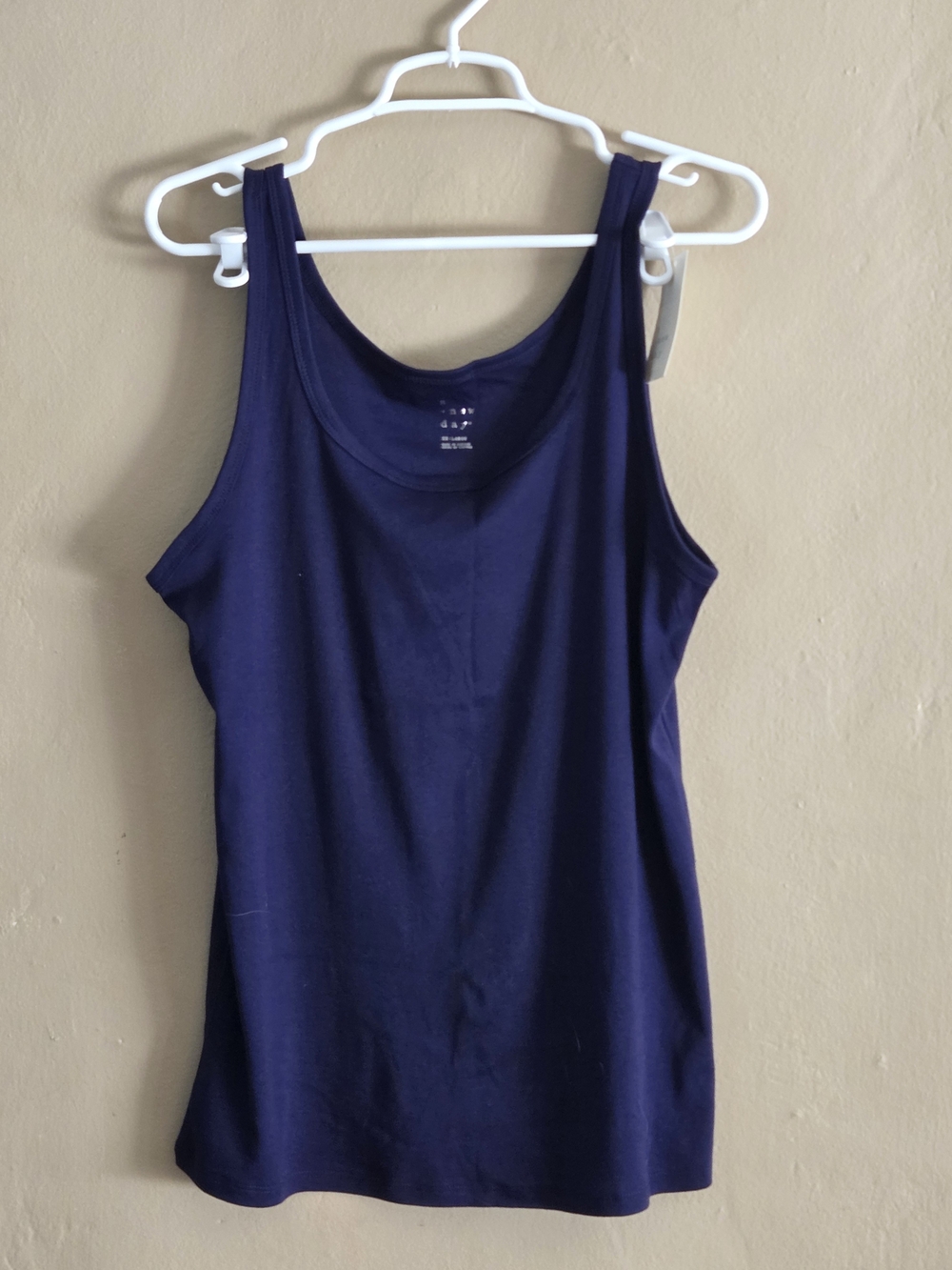 a new day Women's Navy Scoop Neck Tank Top Size XXL